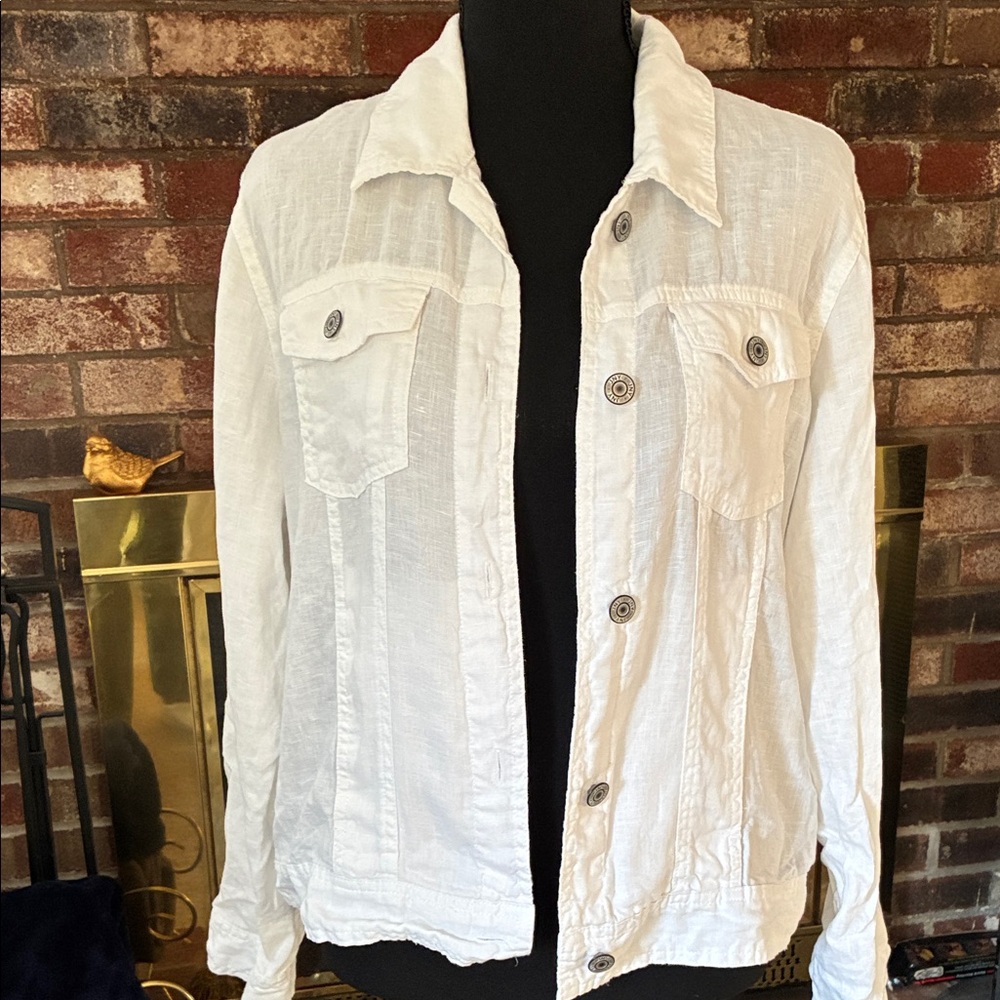 Jones New York White Jean Jacket